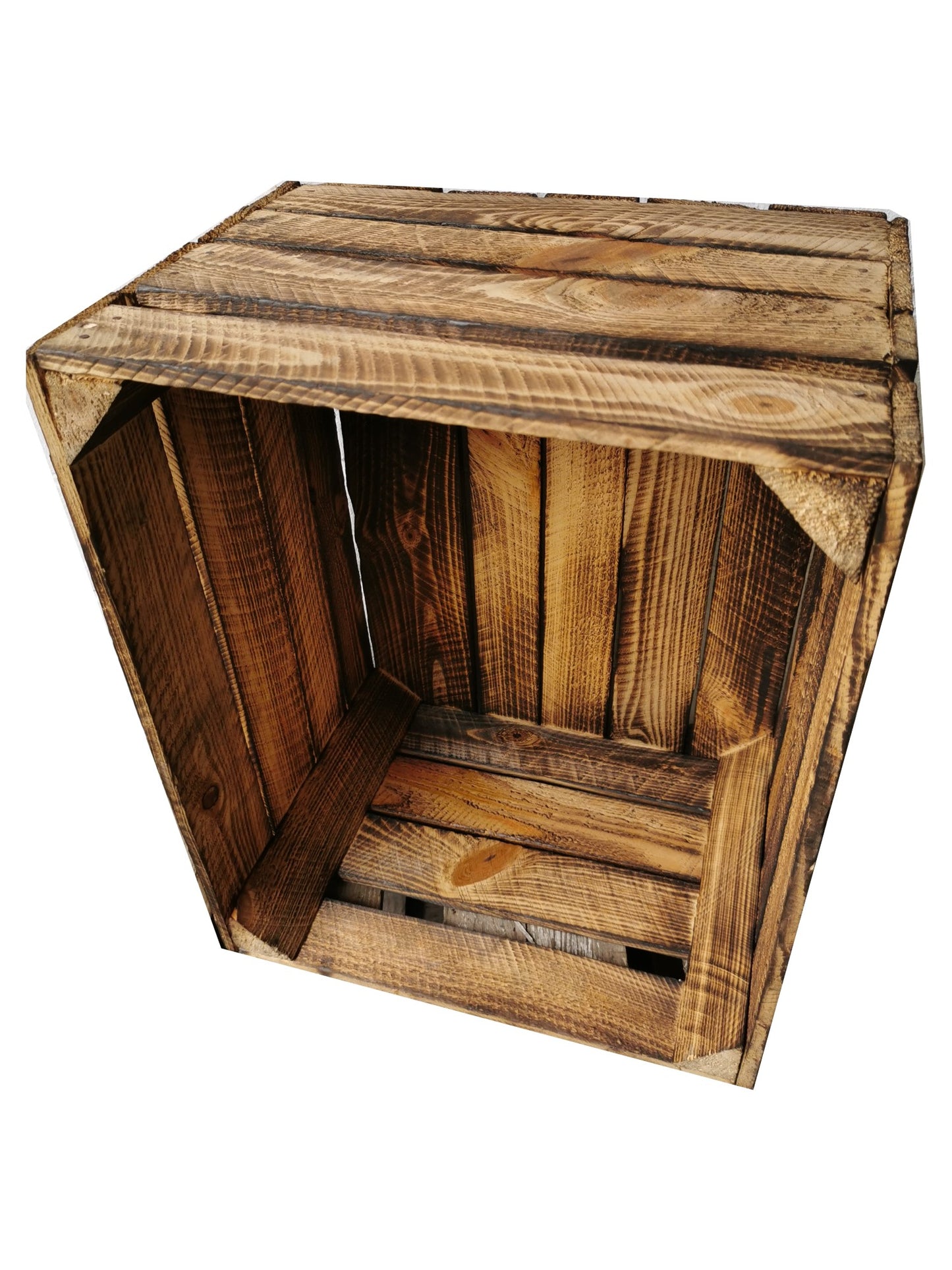 Obstkiste Vintage Geflammt 50 x 40 x 30cm
