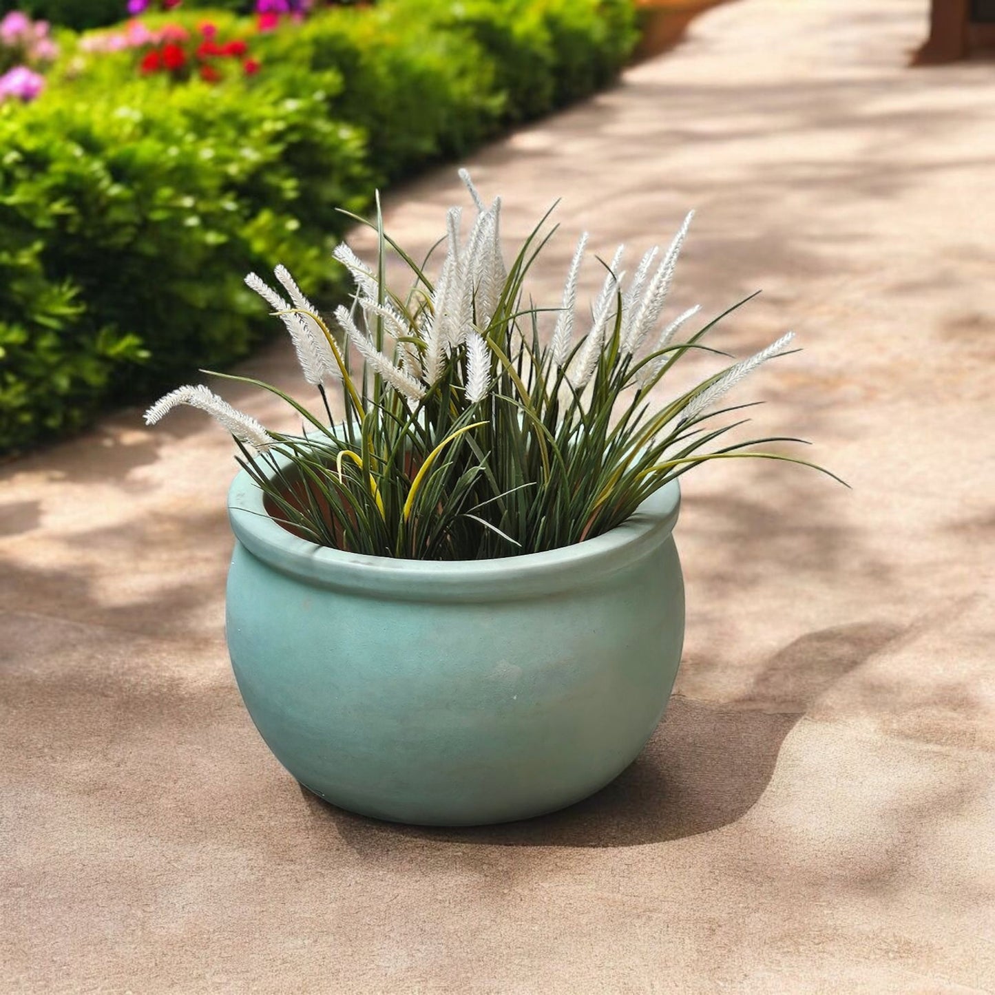 Blumentopf Pflanzgefäß Keramik Modell "Bavaria" 40cm Jade Grün