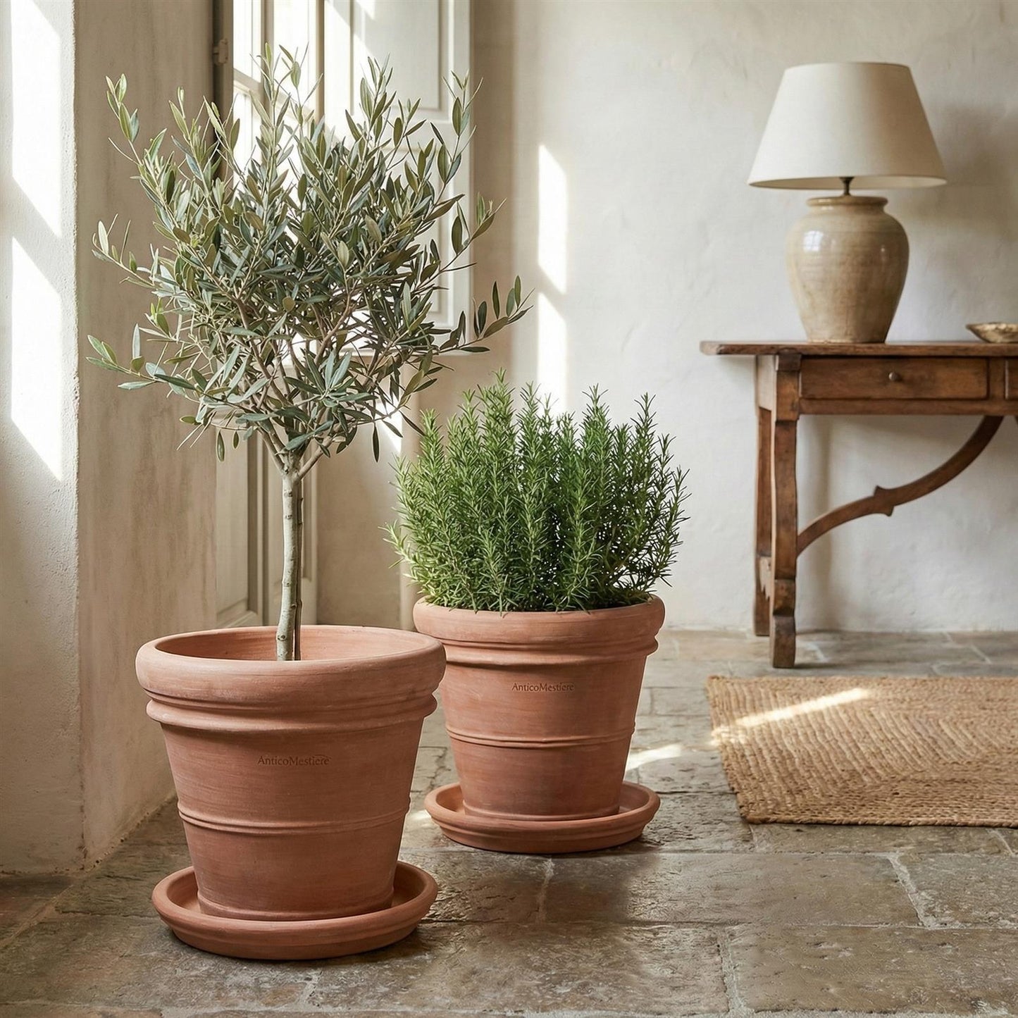 Pflanzgefäß Terrakotta "Doppio Bordo" 40cm