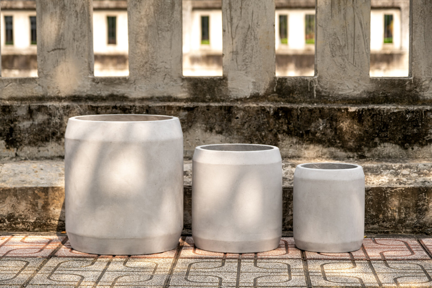 Blumentopf Pflanzgefäß Modell "Conti Tall" 24cm Beton