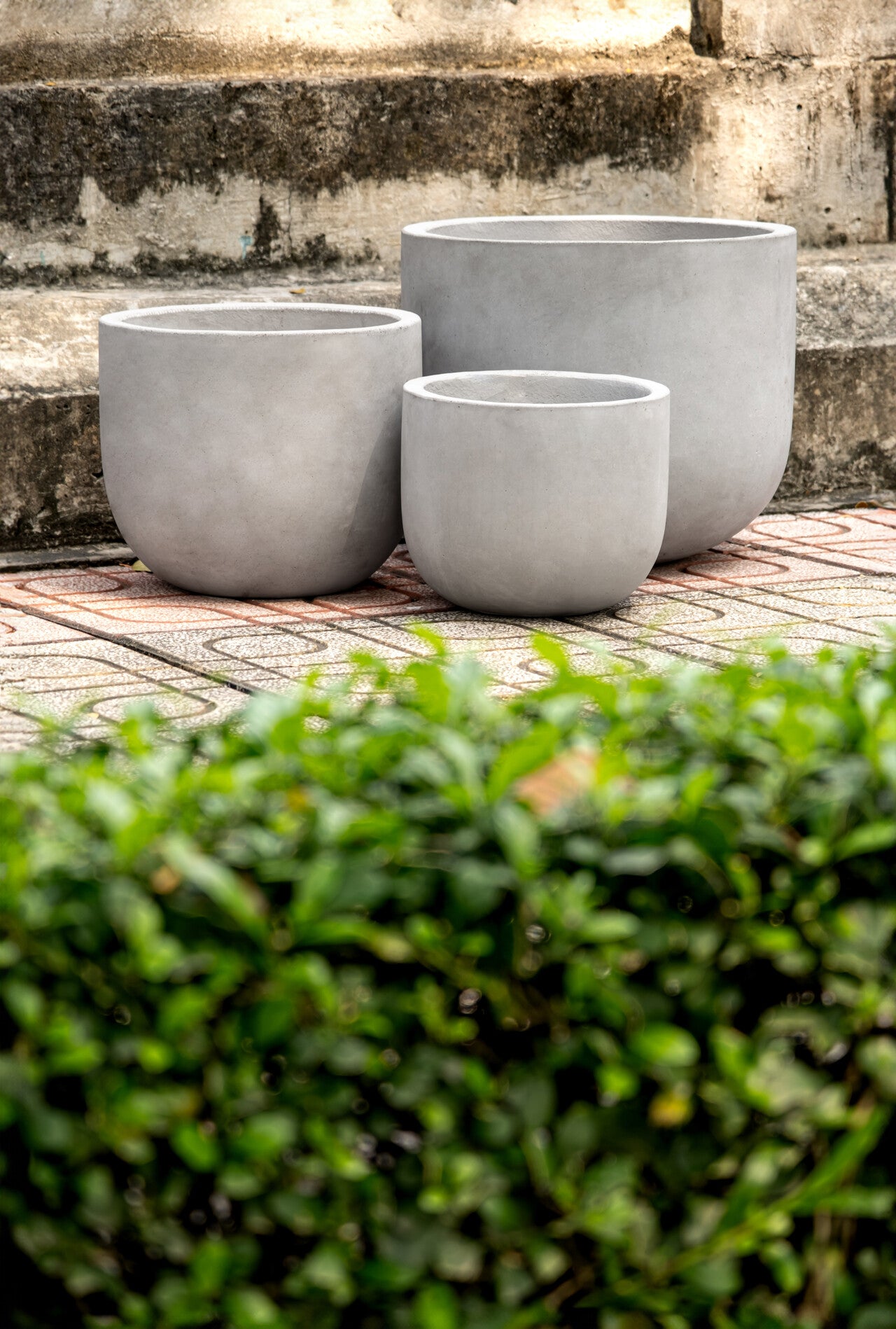Blumentopf Pflanzkübel Modell "Dora" 24cm aus Beton