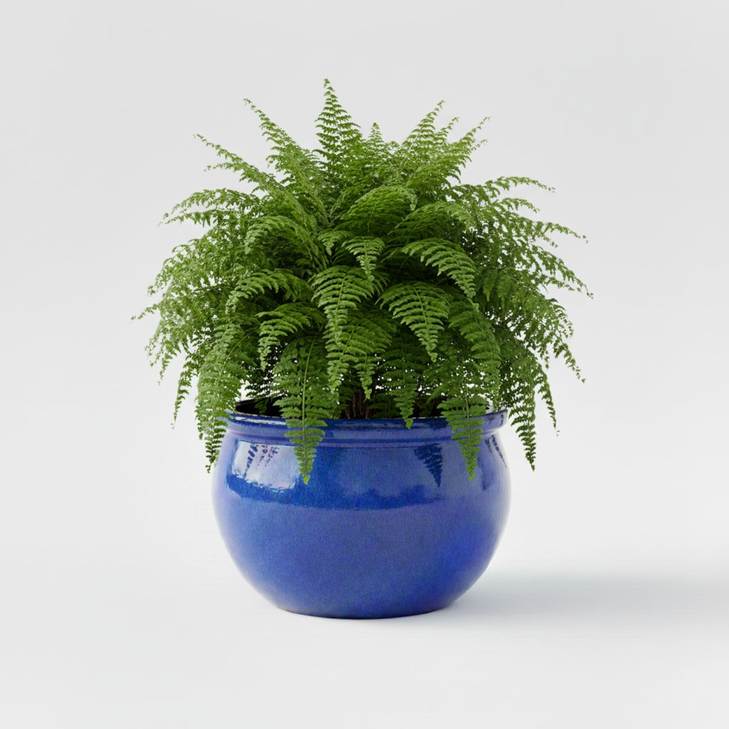 Keramik Pflanzschale "Bavaria" Royal Blau – Wählbare Größen (30-52cm)