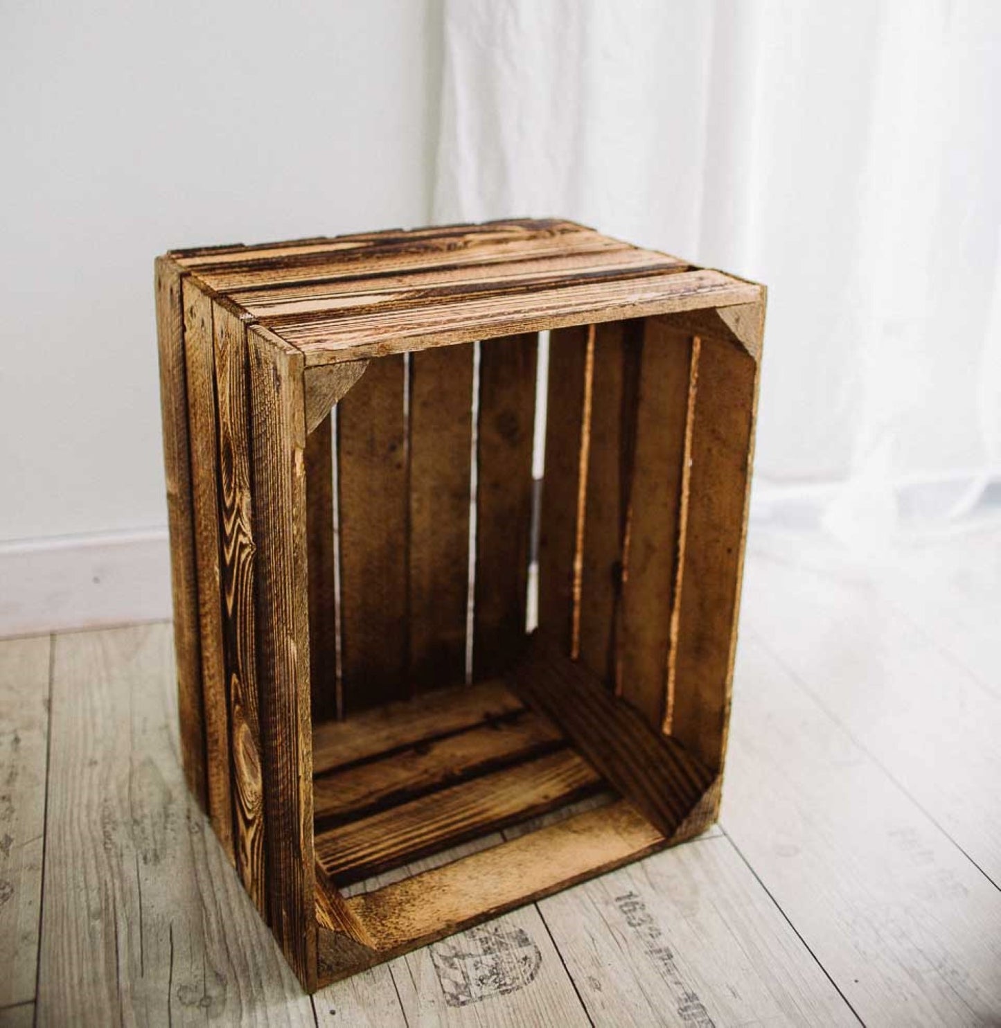 Obstkiste Vintage Geflammt 50 x 40 x 30cm