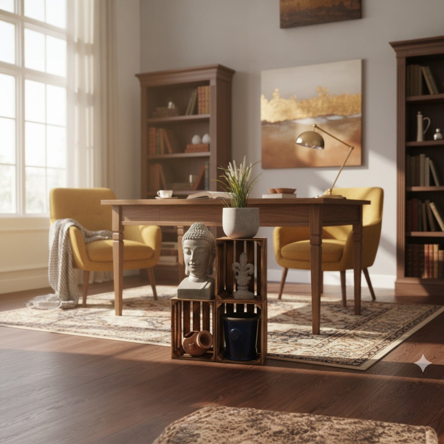 Coffret en bois Coffret décoratif 40 x 30 x 25 cm SET de 3 Flammé