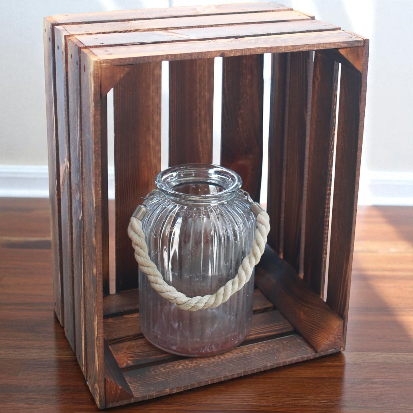 Obstkiste Vintage Geflammt 50 x 40 x 30cm 12 x