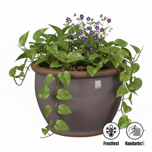 Blumentopf Pflanzgefäß aus Keramik Modell "Roma" 18cm Lavendel