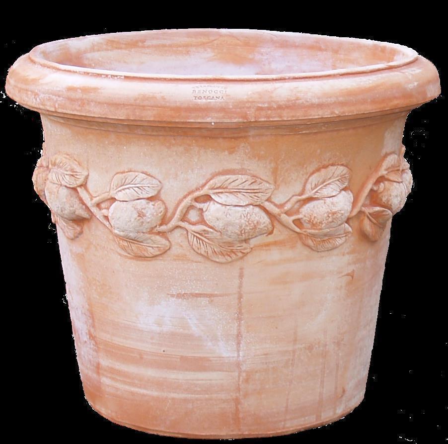 Pflanzkübel Terrakotta XXL Siena Limoni 60 cm 4er SET