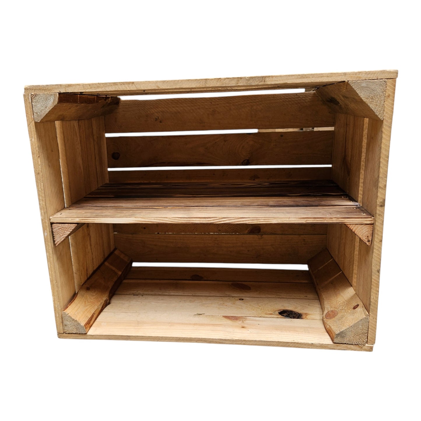 Holzkiste Obstkiste Vintage 50x40x30cm Boden Lang