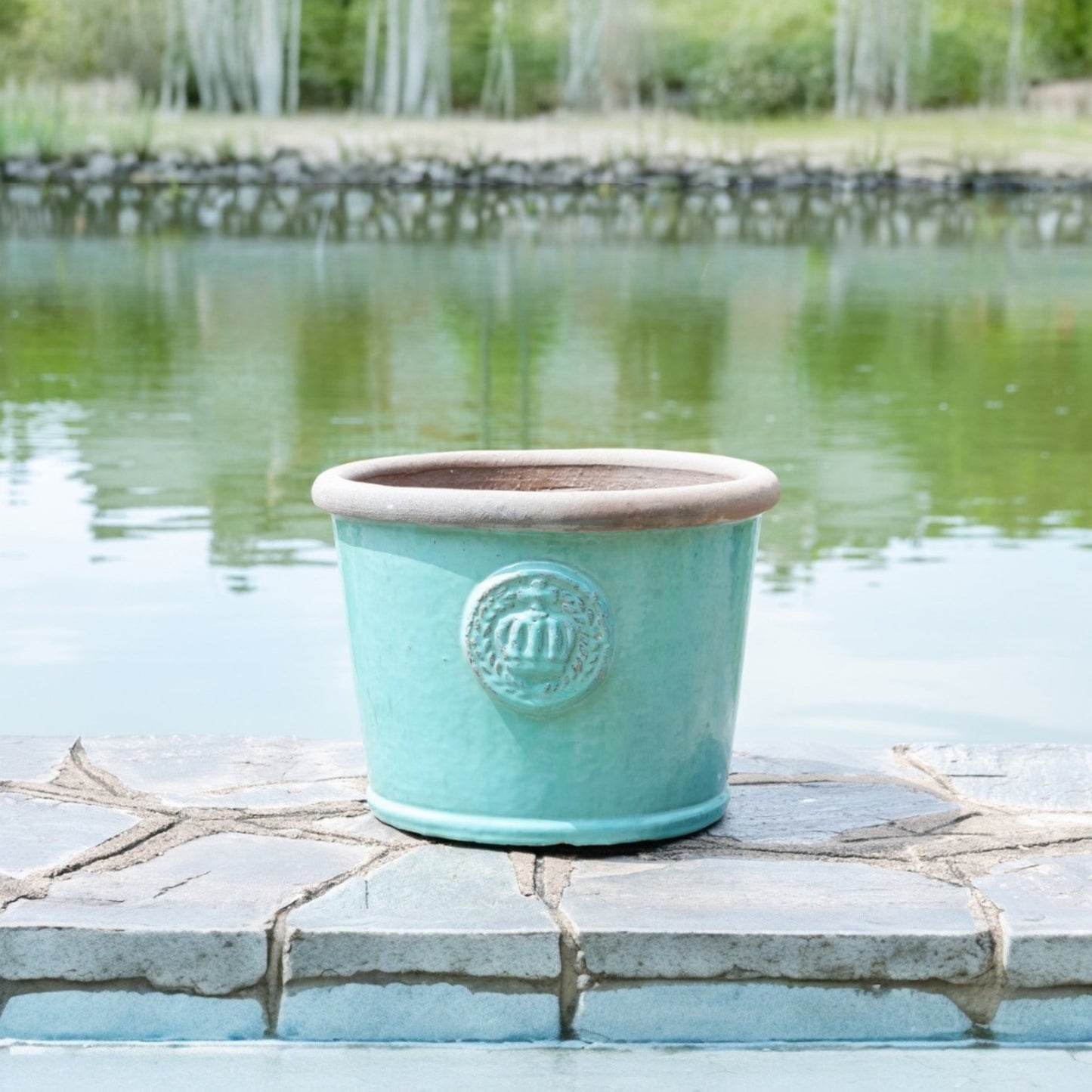 Provence Pflanzkübel 34x26cm Naturgrün