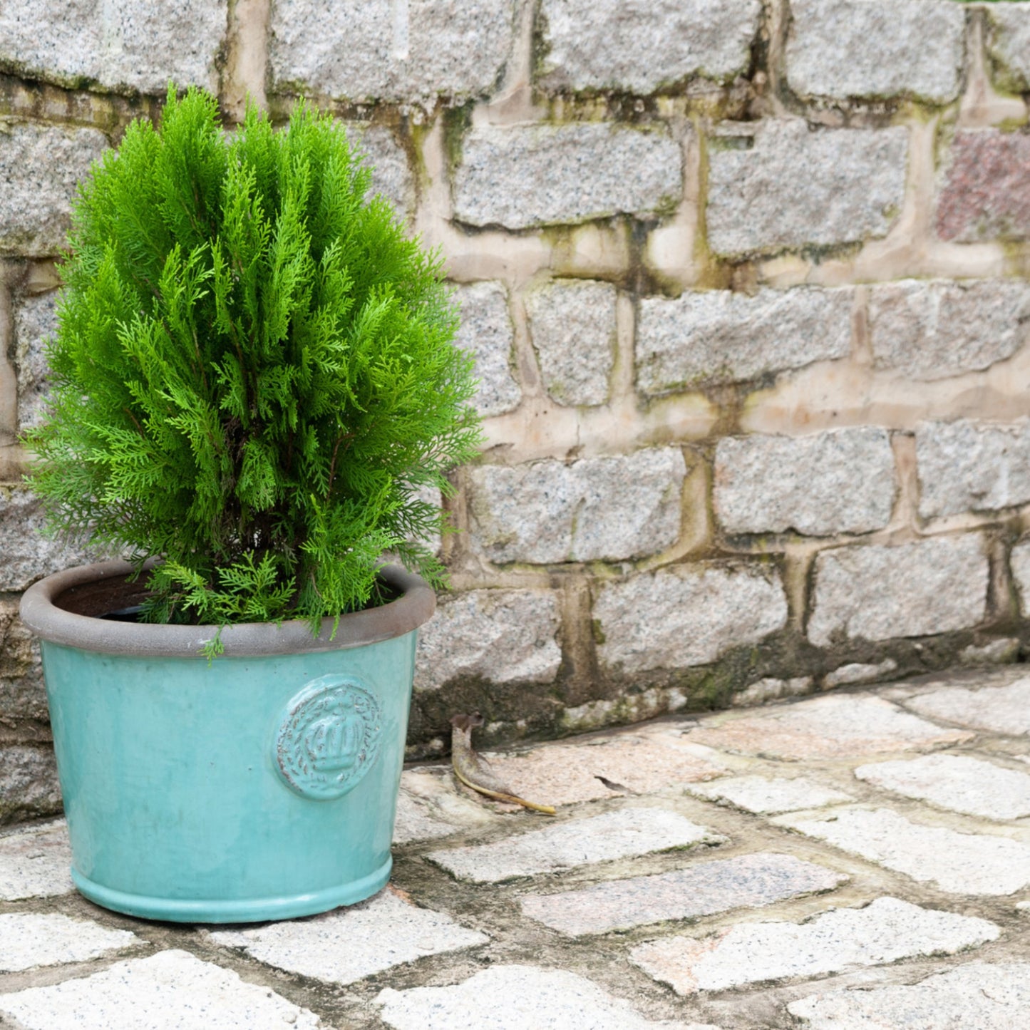 Keramik-Pflanzkübel "Provence" – Rustikal & Elegant für Ihren Garten 45x34cm