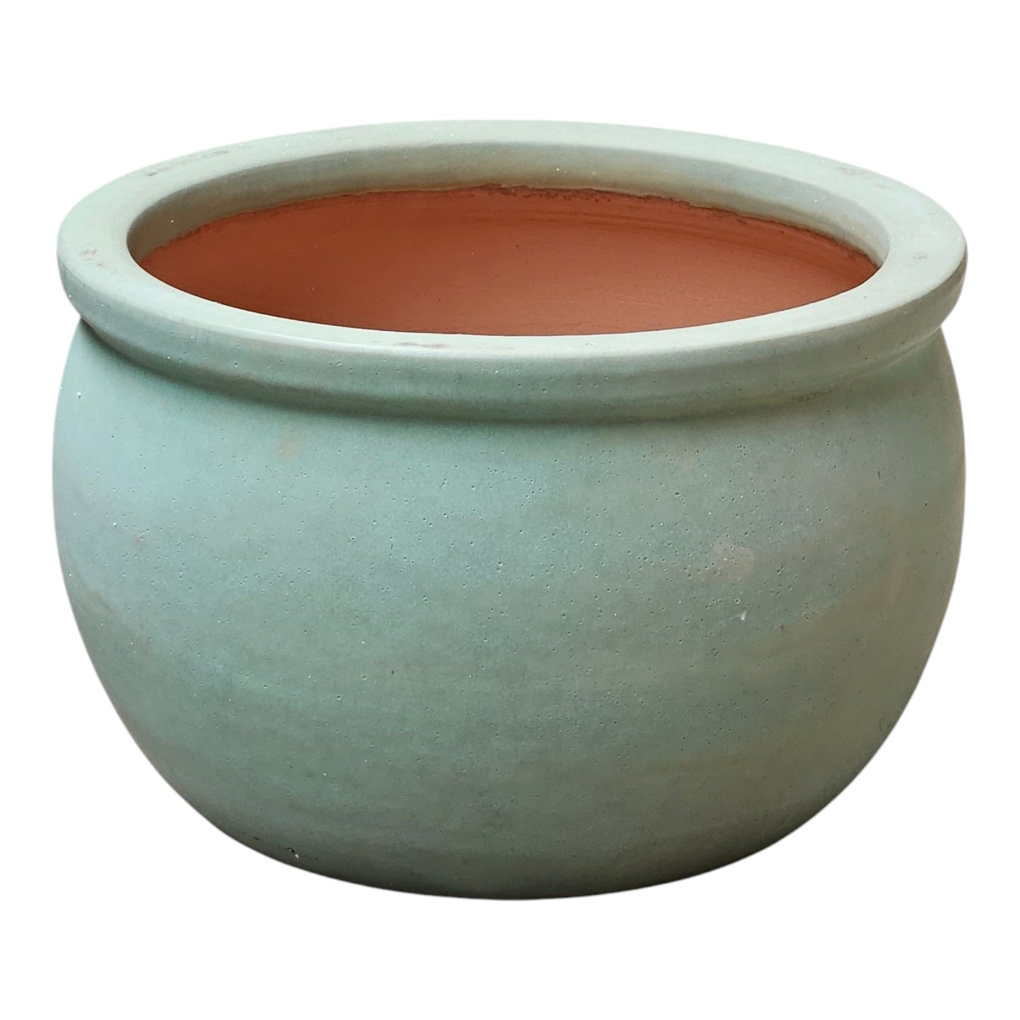 Cache-pot en céramique modèle « Bavaria » 40 cm Vert Jade