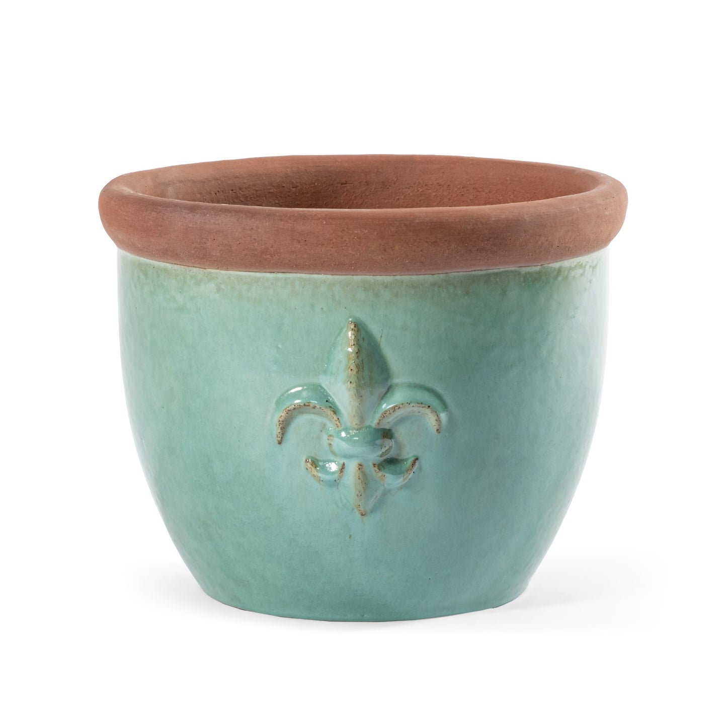 Pflanzgefäß Farmer Celadon Grün (Ø 42cm x H 32cm) | Keramik & Lilie | Teramico