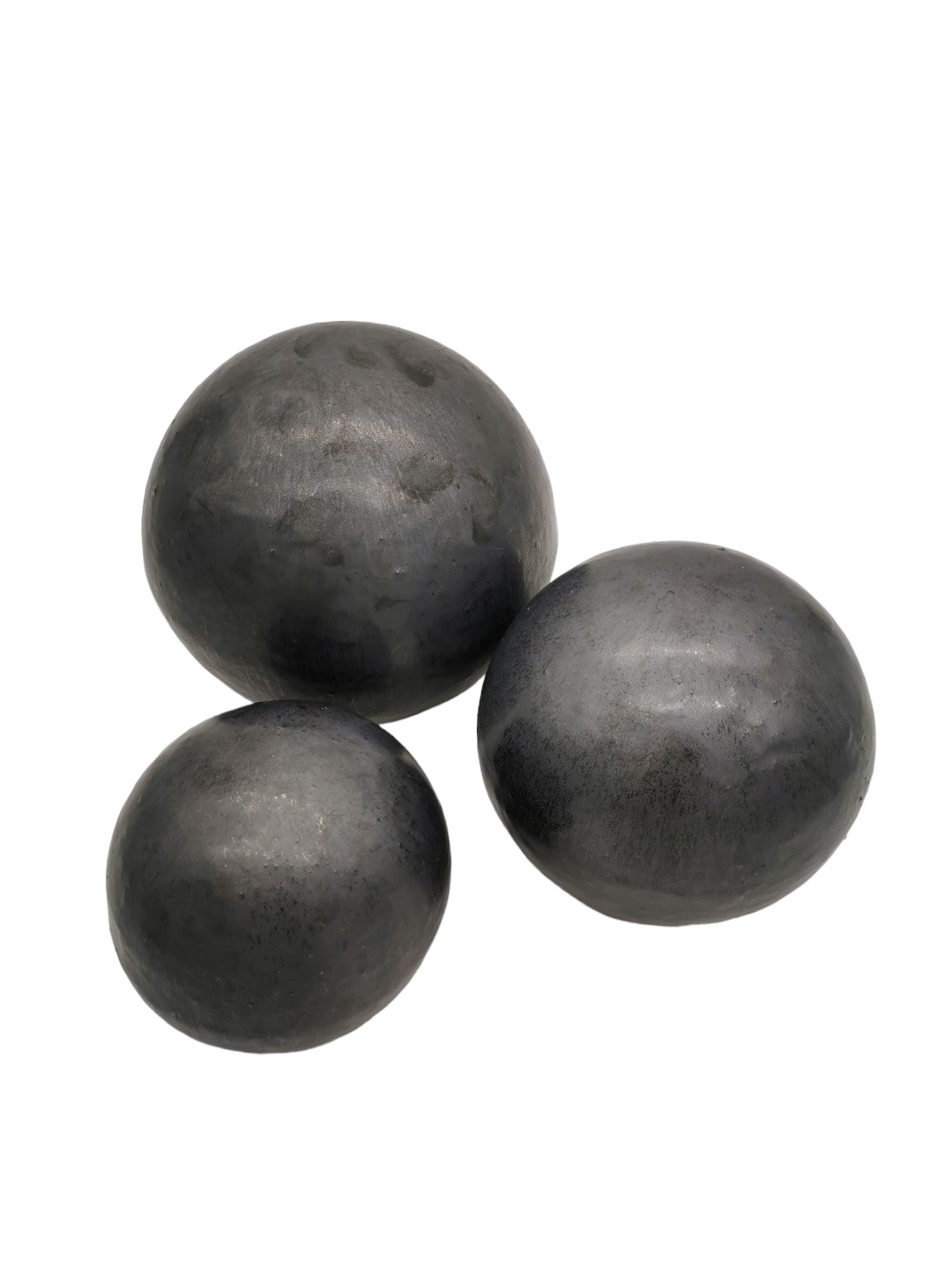 Gartenkugeln Rosenkugeln Keramik 3er Set Anthrazit glasiert
