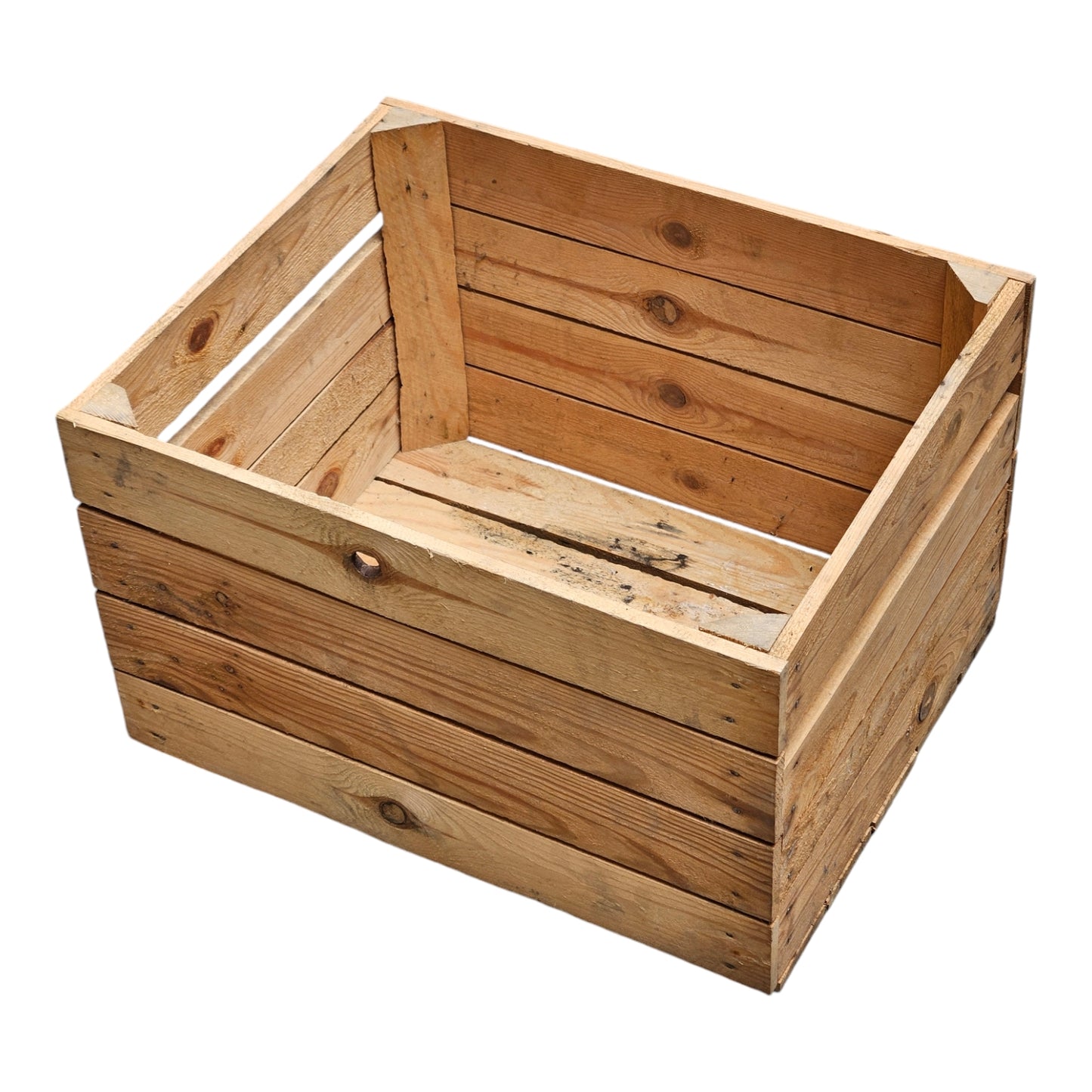 Holzkisten 12er Set 50 x 40 x 30cm Vintage Natur massiv und stabil