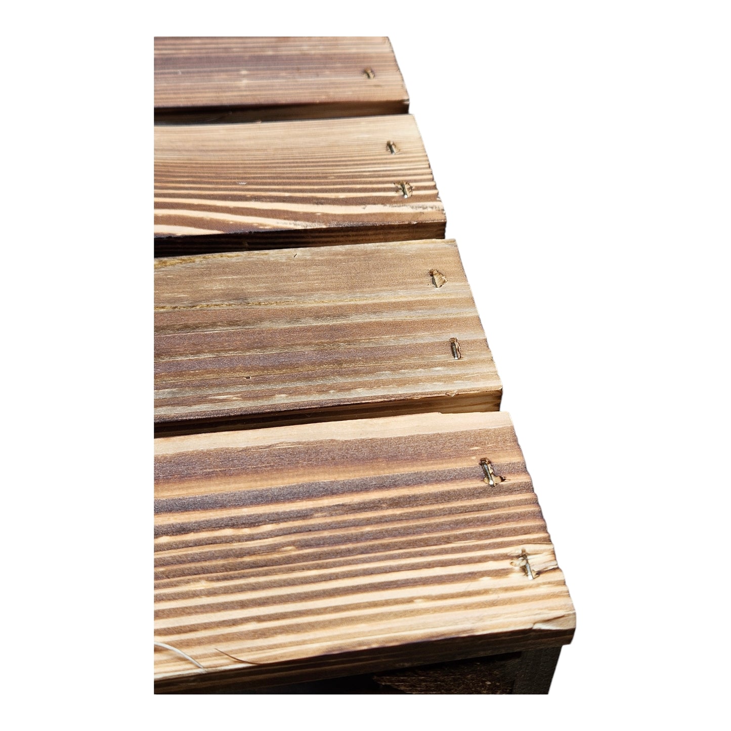 Holzkiste 2er Set Geflammt Ablage kurz 50 x 40 x 30cm Regalkisten