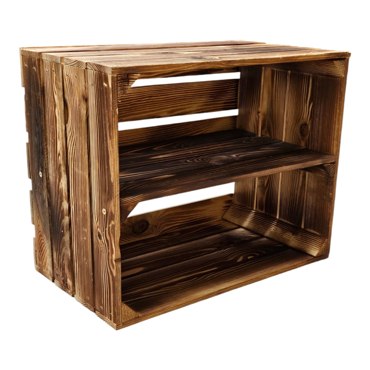 Holzkisten Regalkisten 50 x 40 x 30cm mit Ablage Lang 8 x
