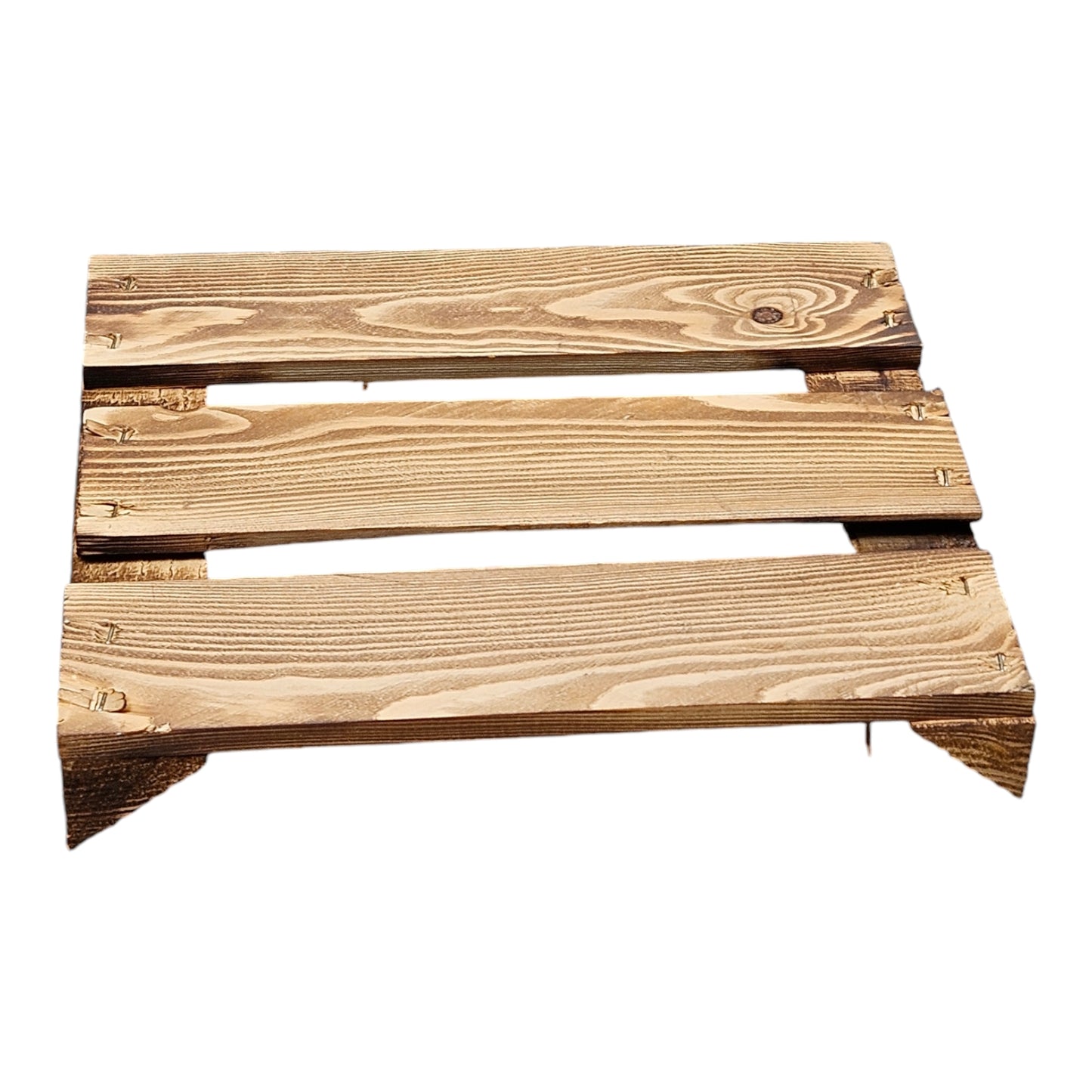 Obstkiste Holzkiste Weinkiste 40 x 30 x 25 cm 3er SET Geflammt Boden Lose