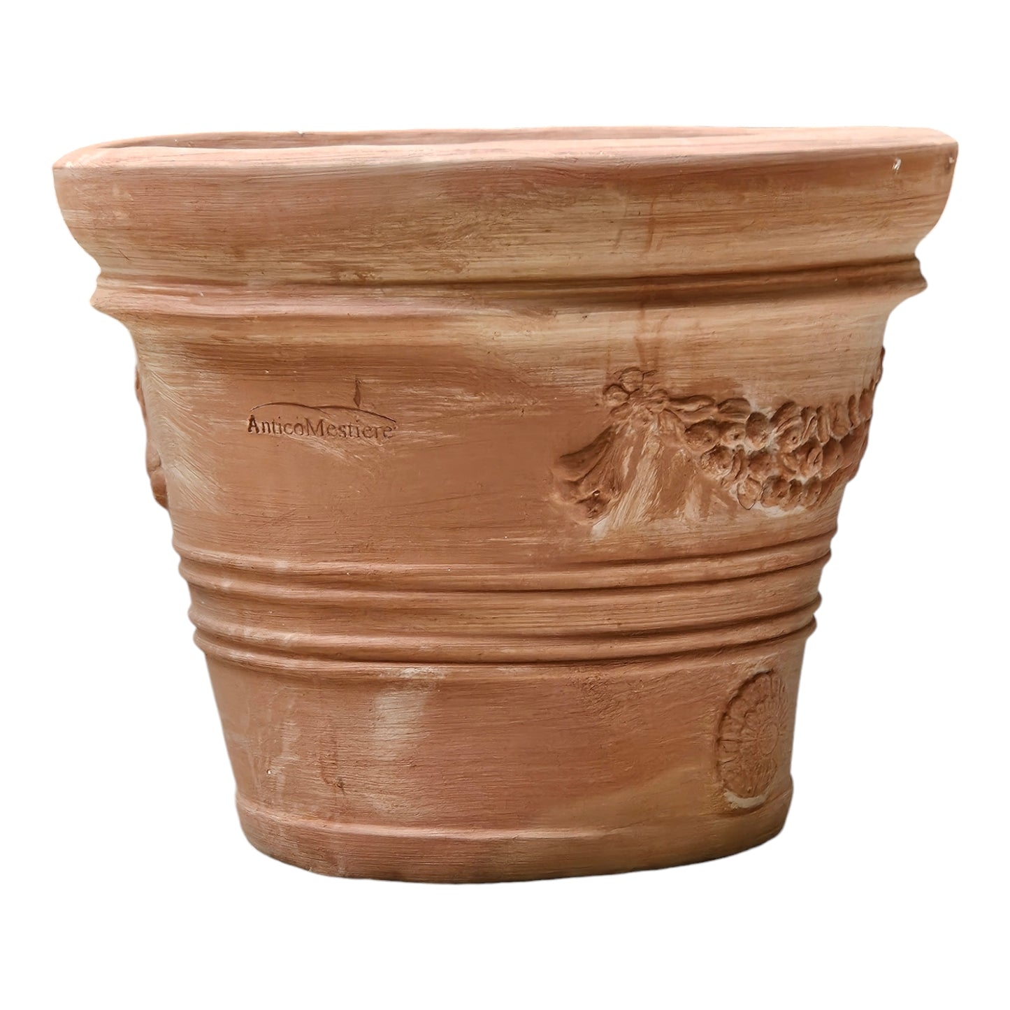 Pflanzgefäß Terrakotta "Doppio Bordo Festonato" 45cm