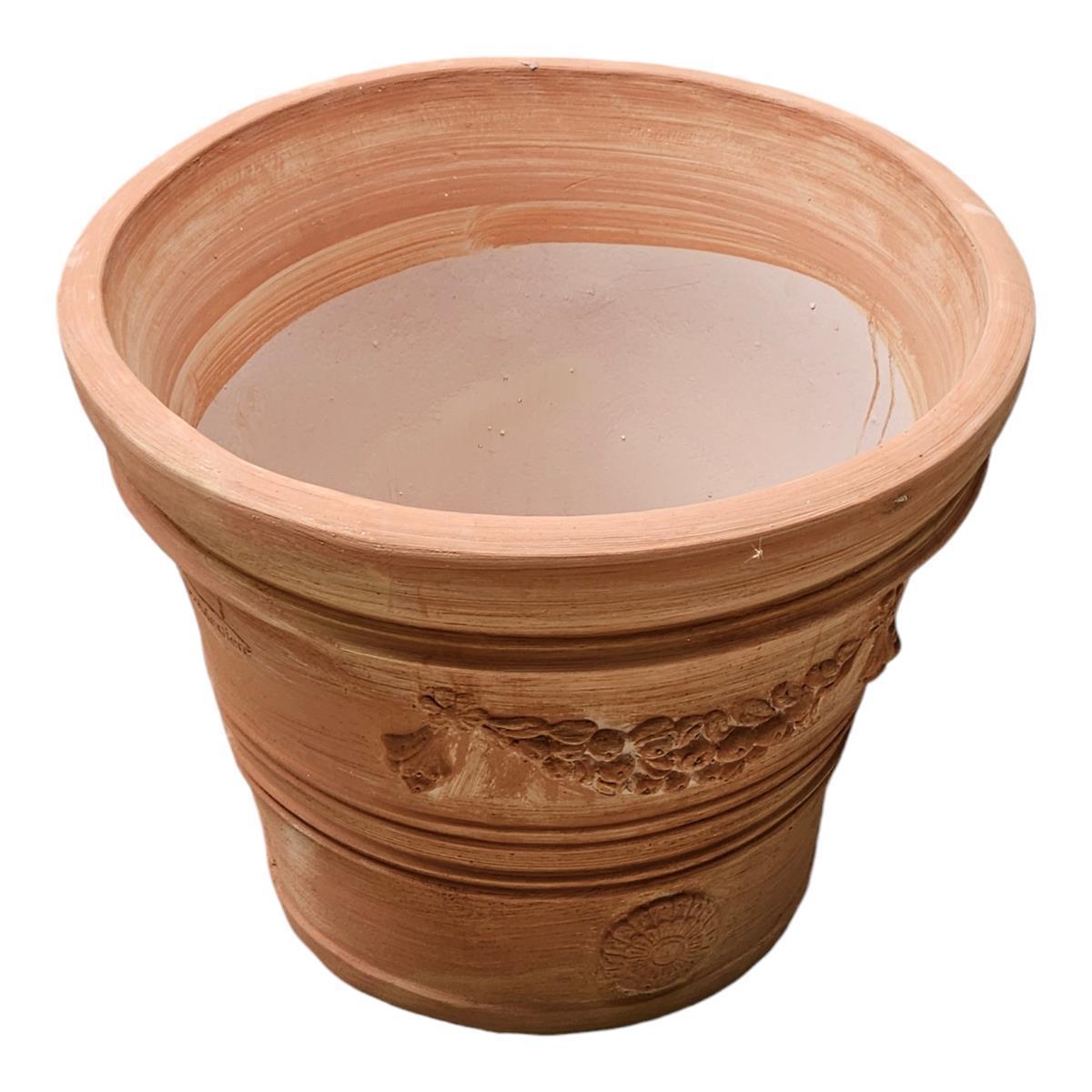 Pflanzgefäß Terrakotta "Doppio Bordo Festonato" 36cm