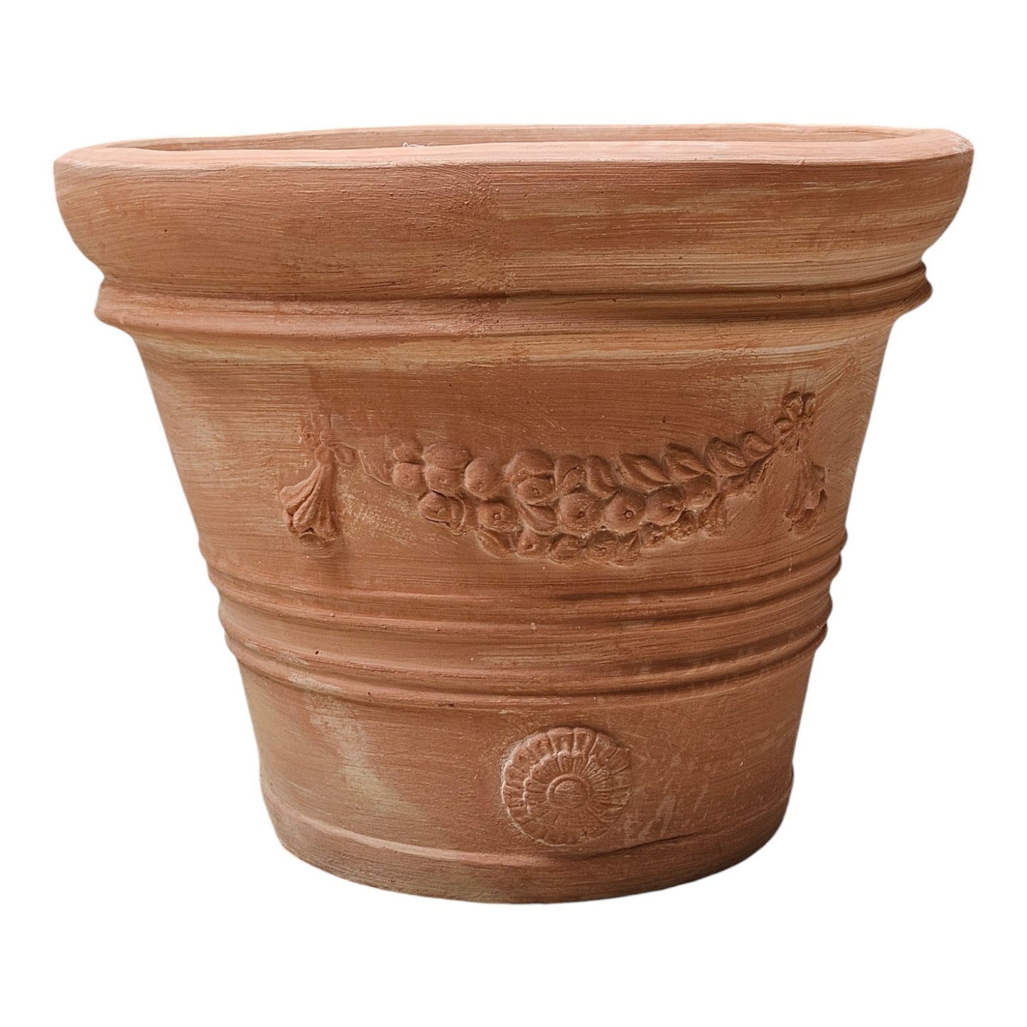 Pflanzgefäß Terrakotta "Doppio Bordo Festonato" 45cm