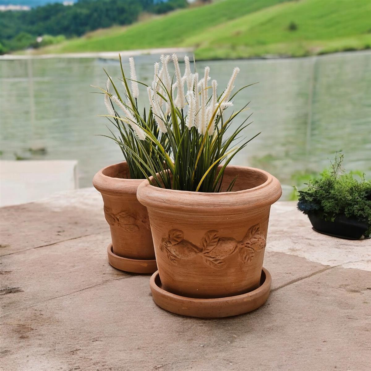 Pflanzteller Untersetzer Vogeltränke Terrakotta 27cm