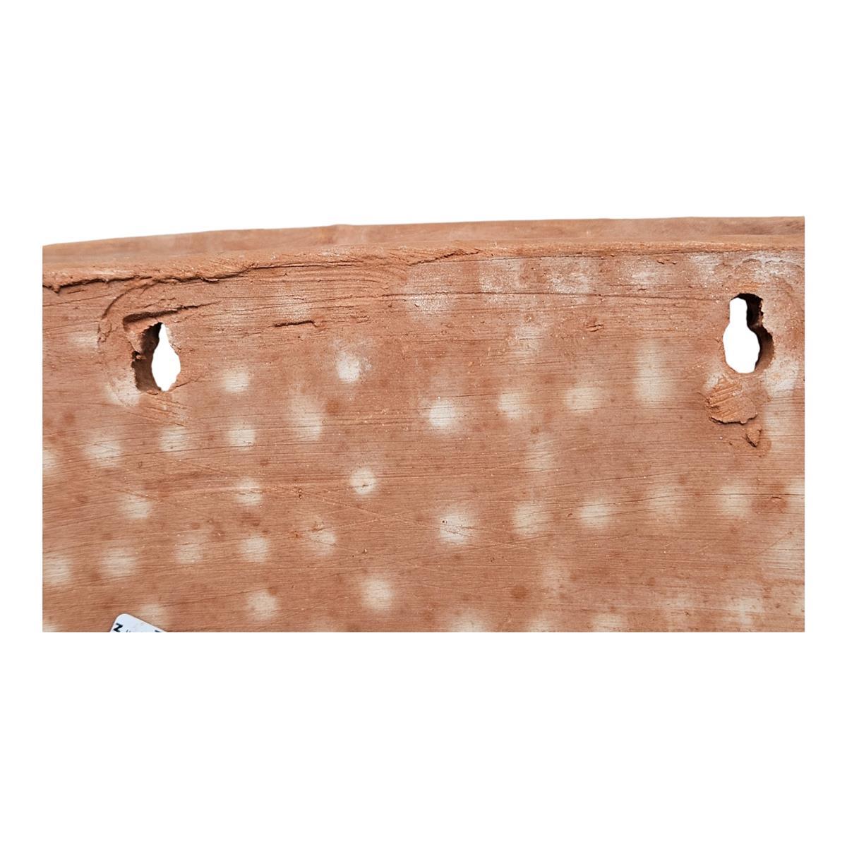 Terrakotta Wandhänger 31x16x16cm – frostfest & handgefertigt für Kräuter & Sukkulenten