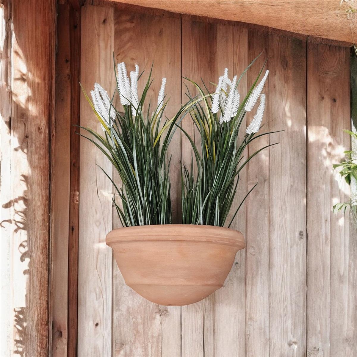 Terrakotta Wandhänger 31x16x16cm – frostfest & handgefertigt für Kräuter & Sukkulenten