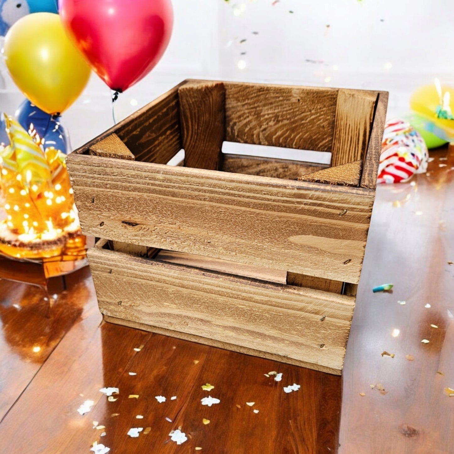 Holzkiste Dekokiste Geschenkbox 22 x 20 x 15 cm 3er SET