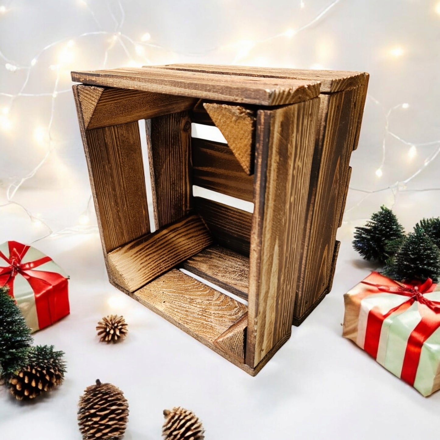 Holzkiste Dekokiste Geschenkbox 22 x 20 x 15 cm 3er SET