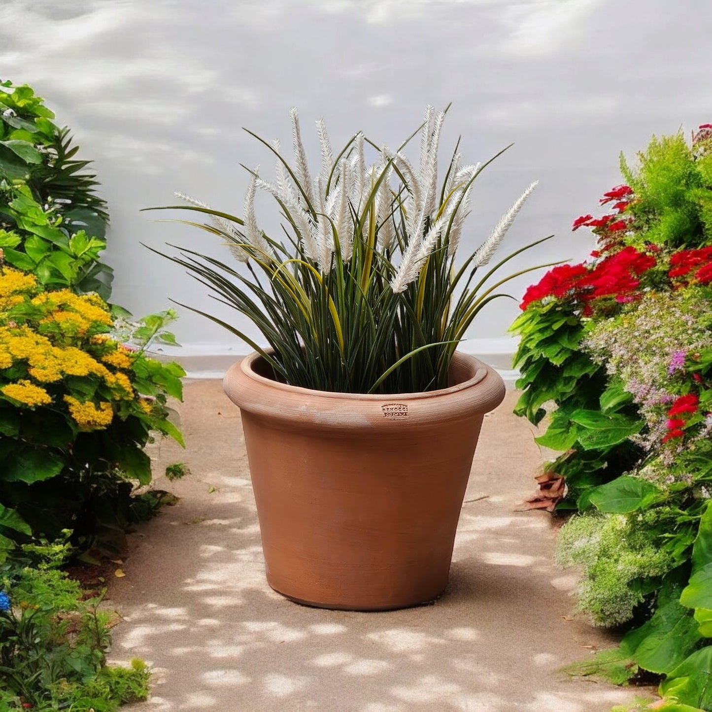Blumentopf Benocci Terrakotta Italien "Liscia" 42cm