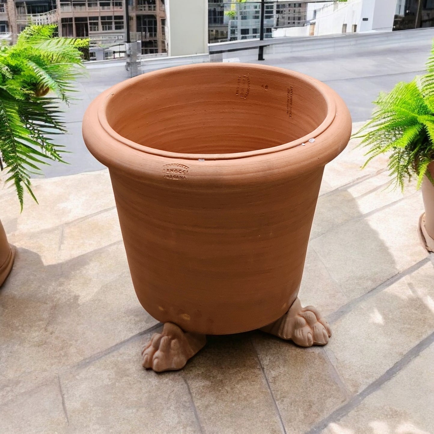 3er Set Löwentatzen-Füße aus Terrakotta | Perfekt für Ihre Pflanzen