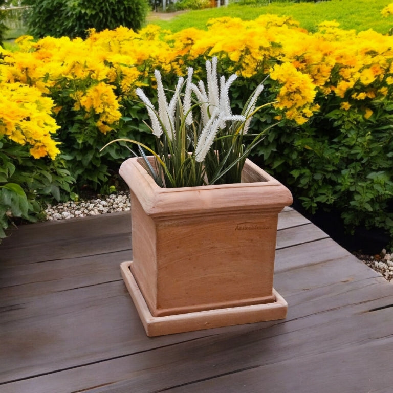 Untersetzer Pflanzteller Terrakotta ECKIG 36cm