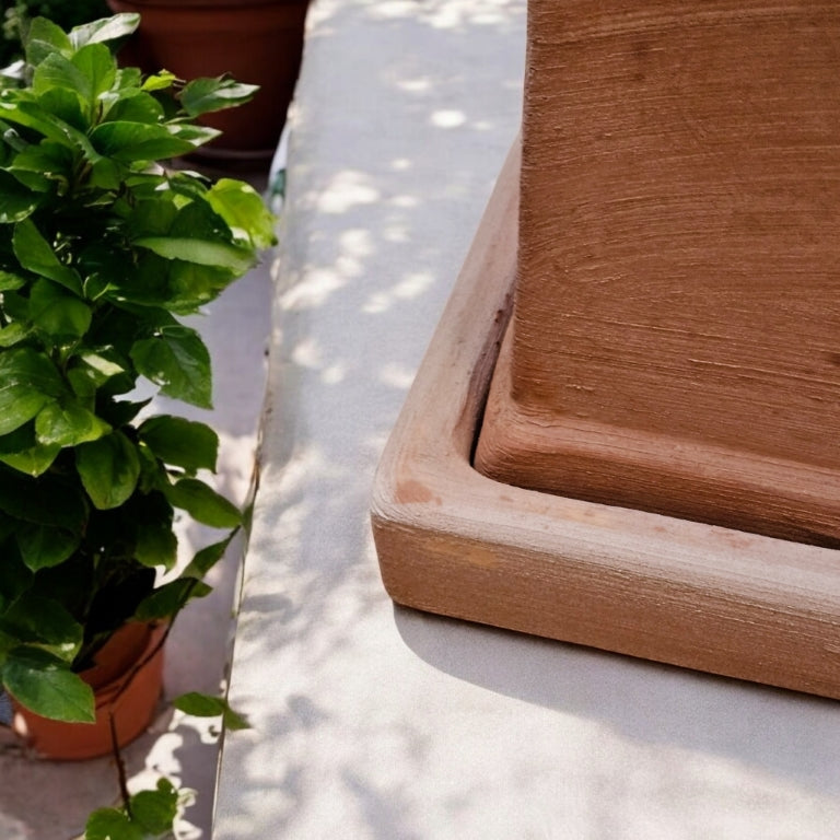 Untersetzer Pflanzteller Terrakotta ECKIG 31cm