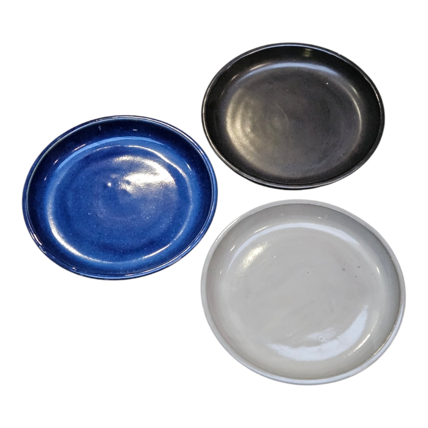 Pflanzteller für Blumentopf aus Keramik 42cm Royal Blau glasiert