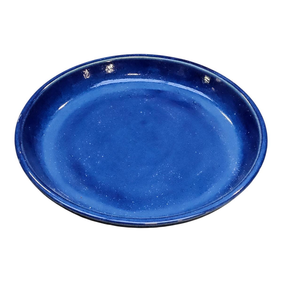 Soucoupe pour pot de fleurs 40 cm Bain d'oiseaux bleu royal