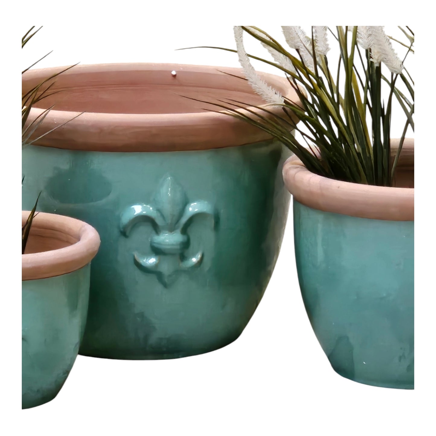 Jardinière Farmer Vert Céladon (Ø 32cm x H 26cm) | Céramique & Lys | Teramico