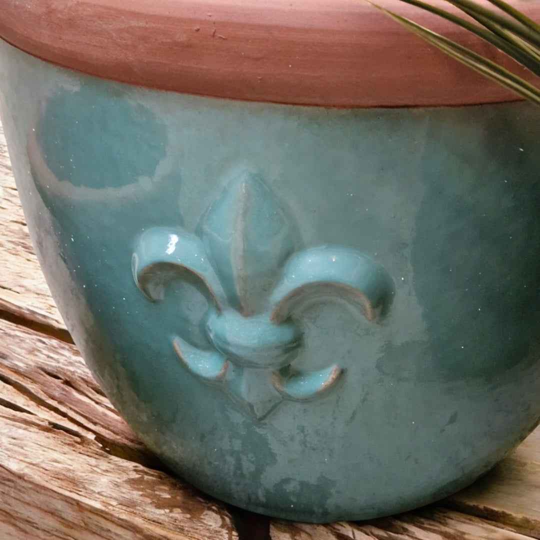 Jardinière Farmer Vert Céladon (Ø 32cm x H 26cm) | Céramique & Lys | Teramico