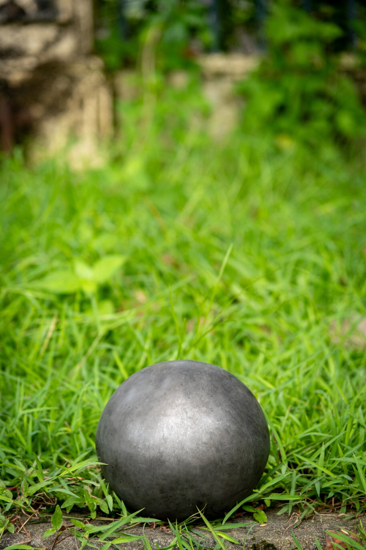Gartenkugeln Rosenkugeln Keramik 4er Set Anthrazit glasiert
