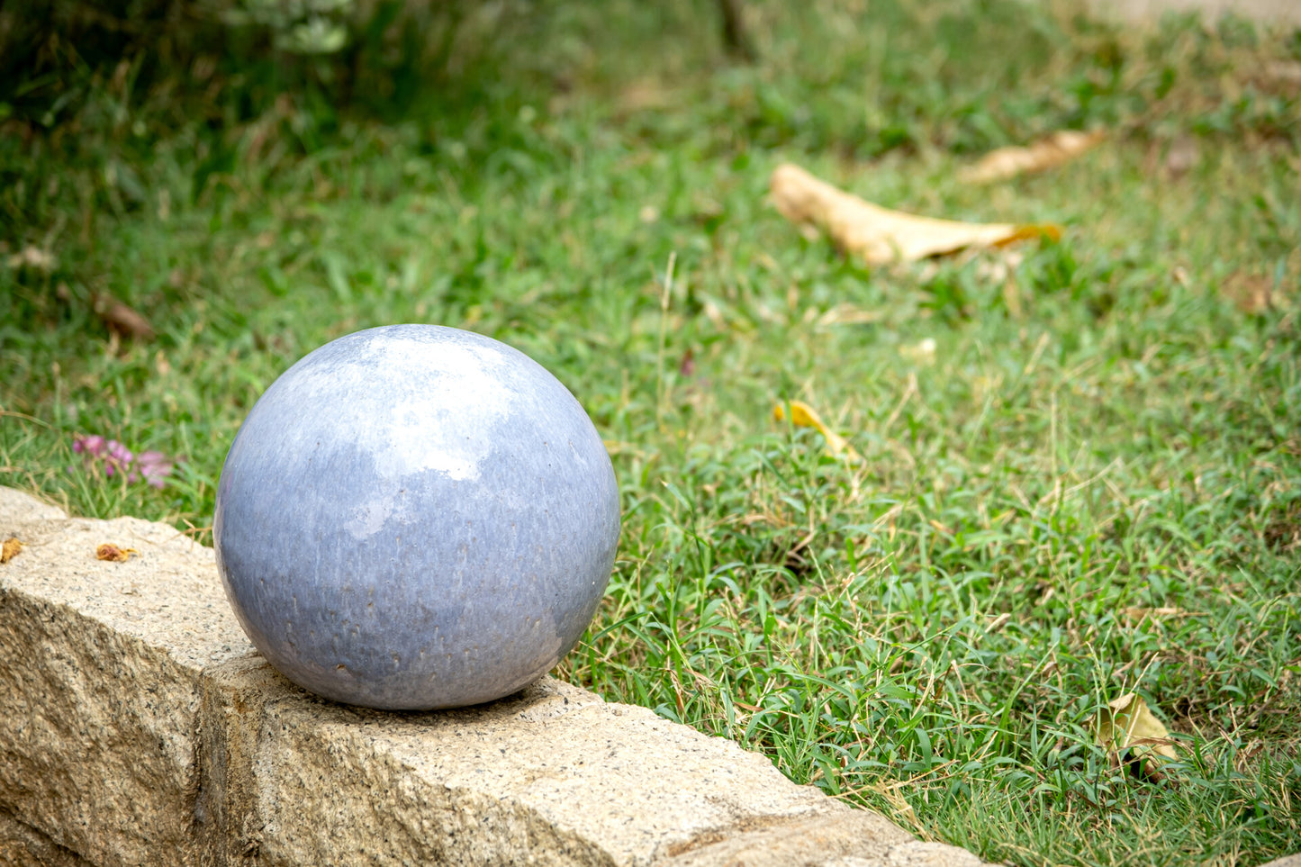 Gartenkugeln 3er Set Azur