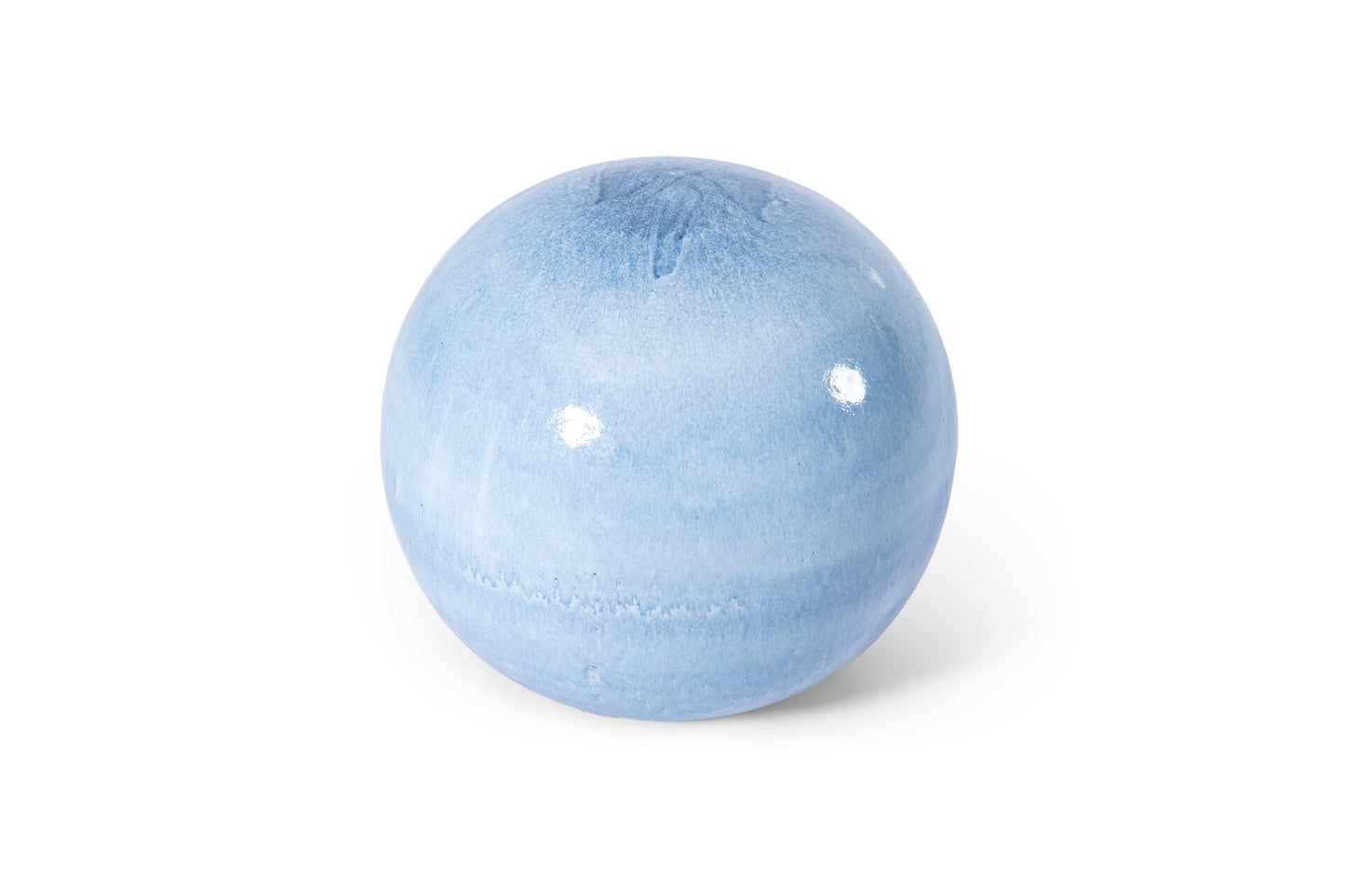 Gartenkugel Keramik 36cm Azur Blau