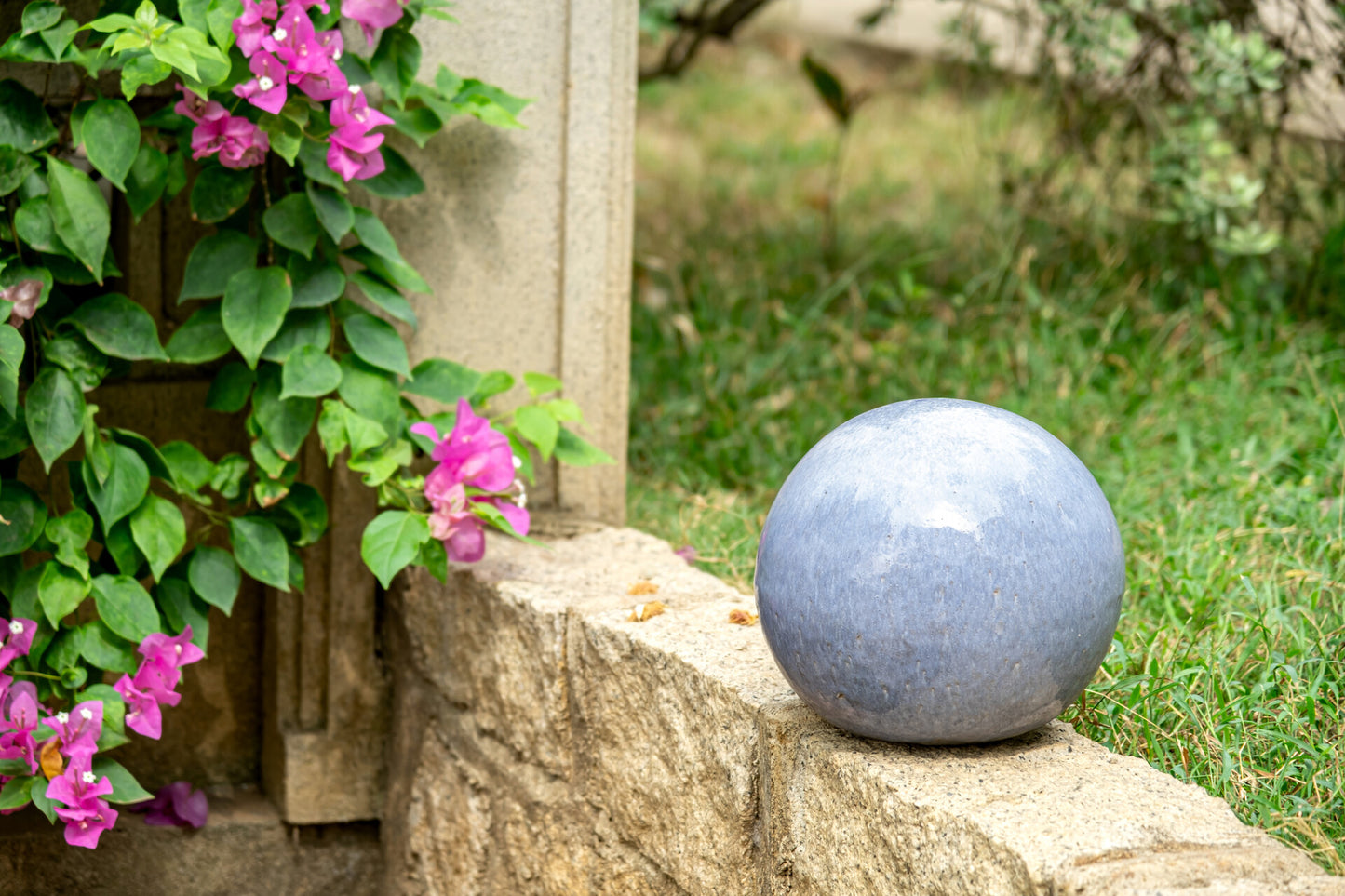 Gartenkugeln 3er Set Azur