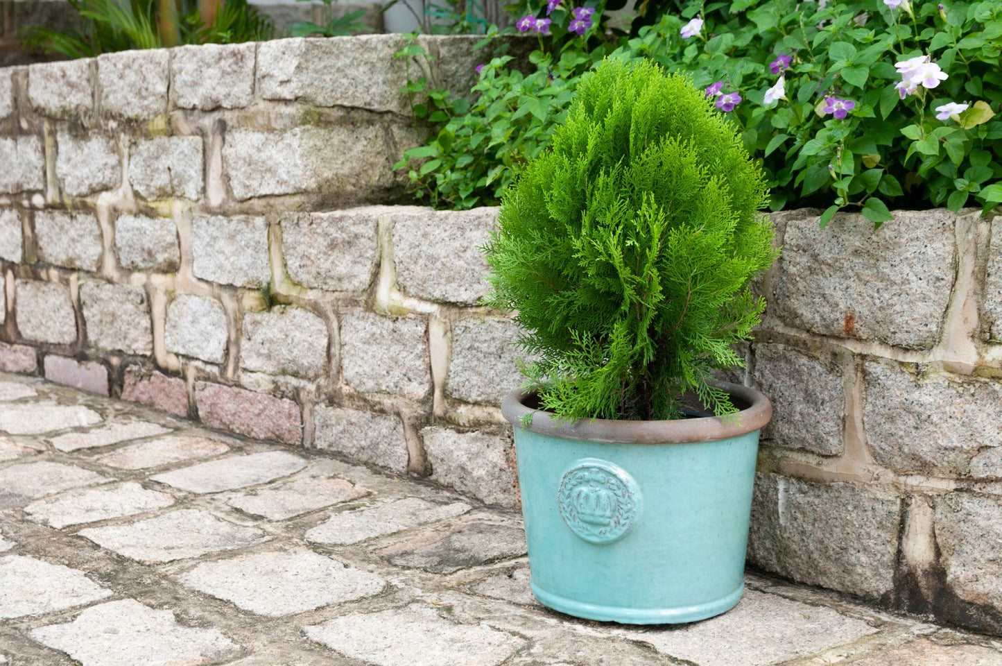 Keramik-Pflanzkübel "Provence" – Rustikal & Elegant für Ihren Garten 45x34cm