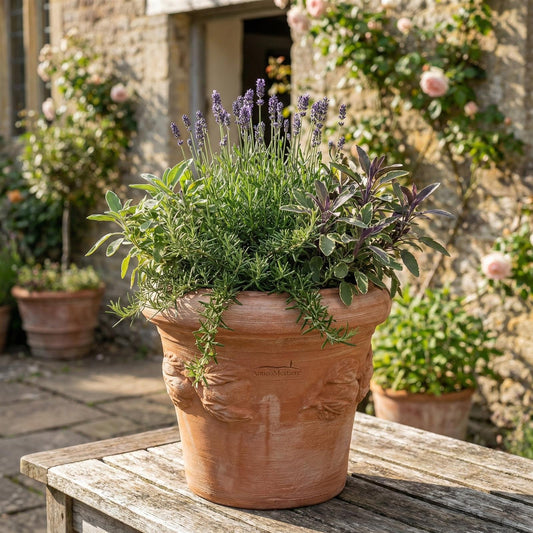 Pflanzgefäß Terrakotta "Limone" – Ø 40 cm – Handgefertigt in Italien – Frostfest