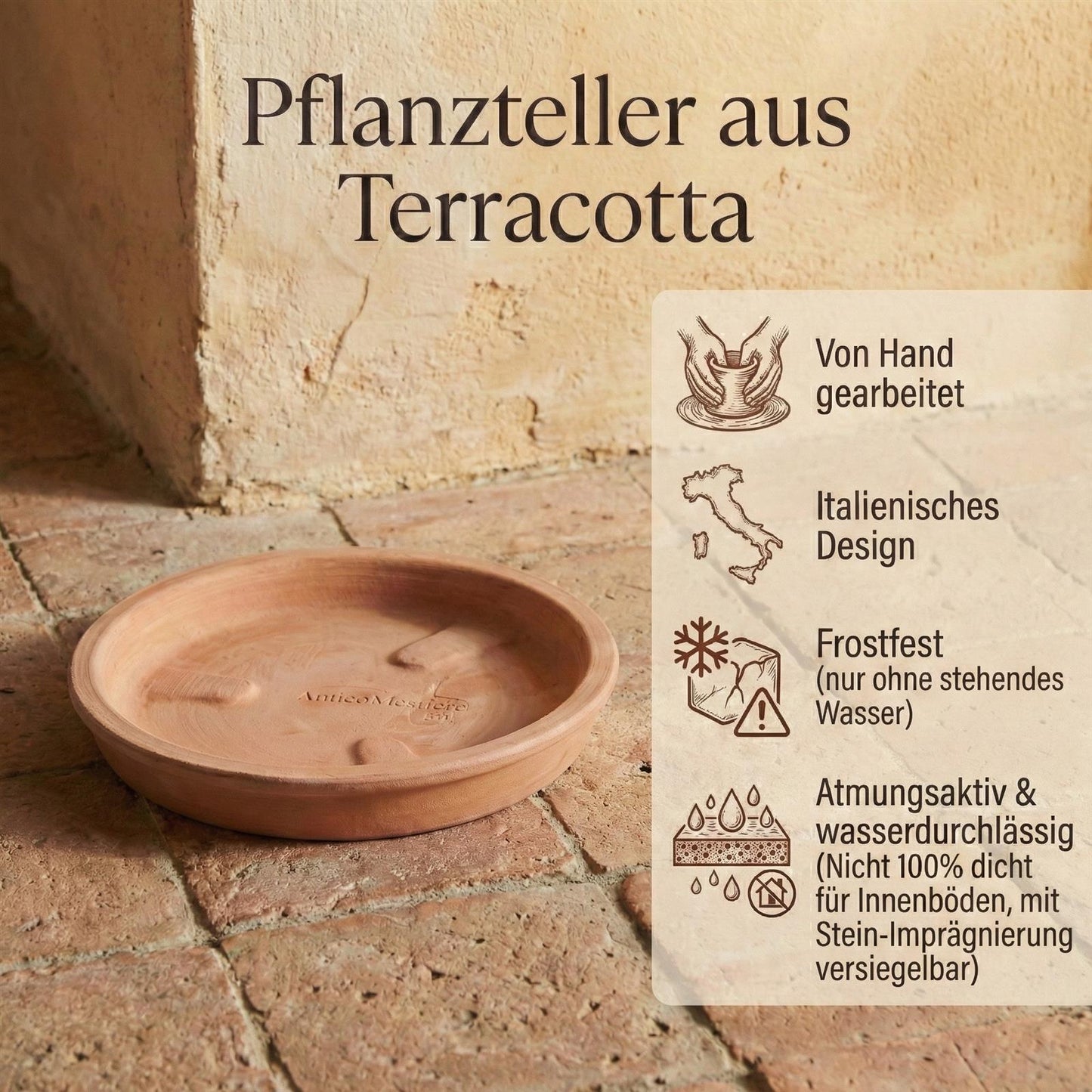 Maße Terrakotta Topf Limone Außen 40cm Innen 34cm Höhe 35cm