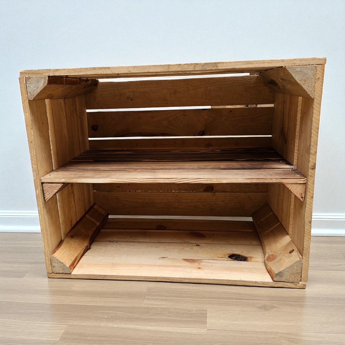 Holzkiste Obstkiste Vintage 50x40x30cm Boden Lang