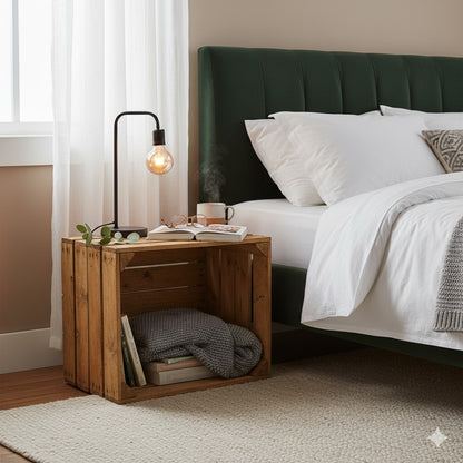 Obstkisten 9er Set 50 x 40 x 30cm Vintage Natur