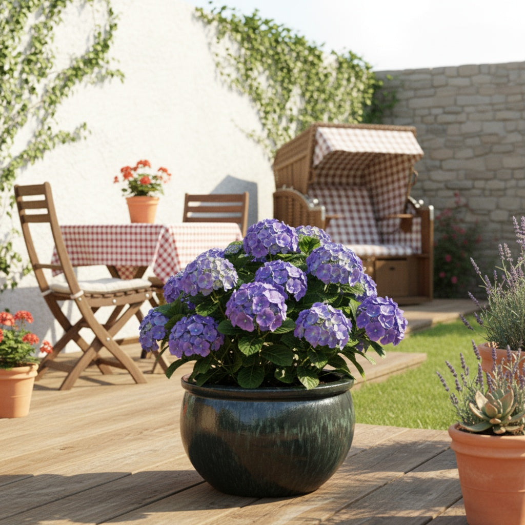 Keramik Pflanzschale "Bavaria" Moosgrün – Wählbare Größen (30-52cm)