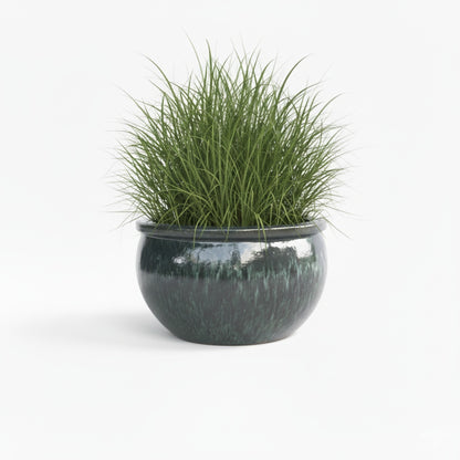 Keramik Pflanzschale "Bavaria" Moosgrün – Wählbare Größen (30-52cm)