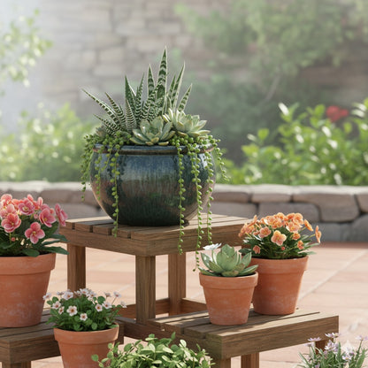 Keramik Pflanzschale "Bavaria" Moosgrün – Wählbare Größen (30-52cm)