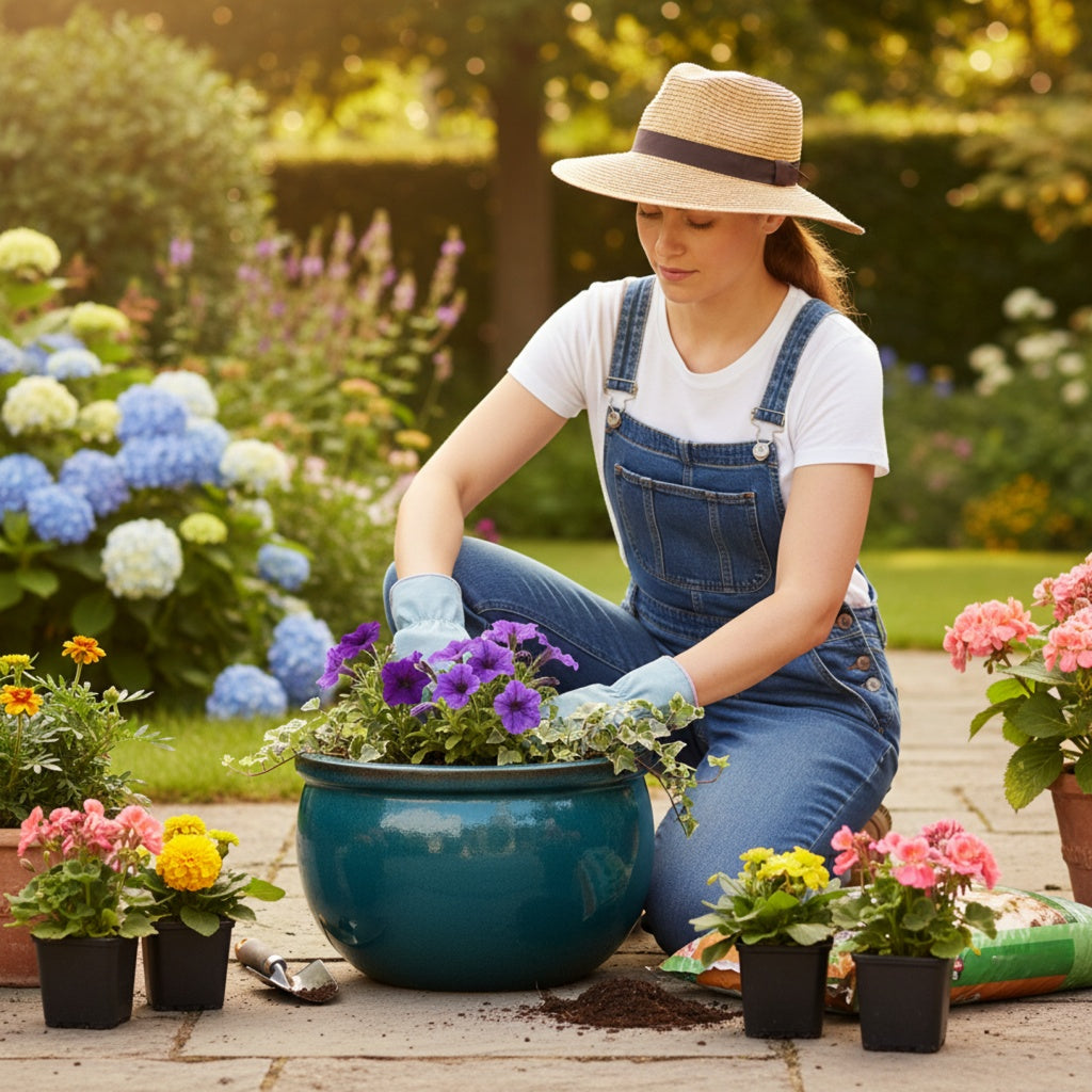 Keramik Pflanzschale "Bavaria" Moosgrün – Wählbare Größen (30-52cm)